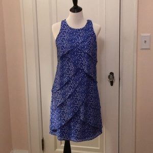 Ann Taylor blue fluttery dress